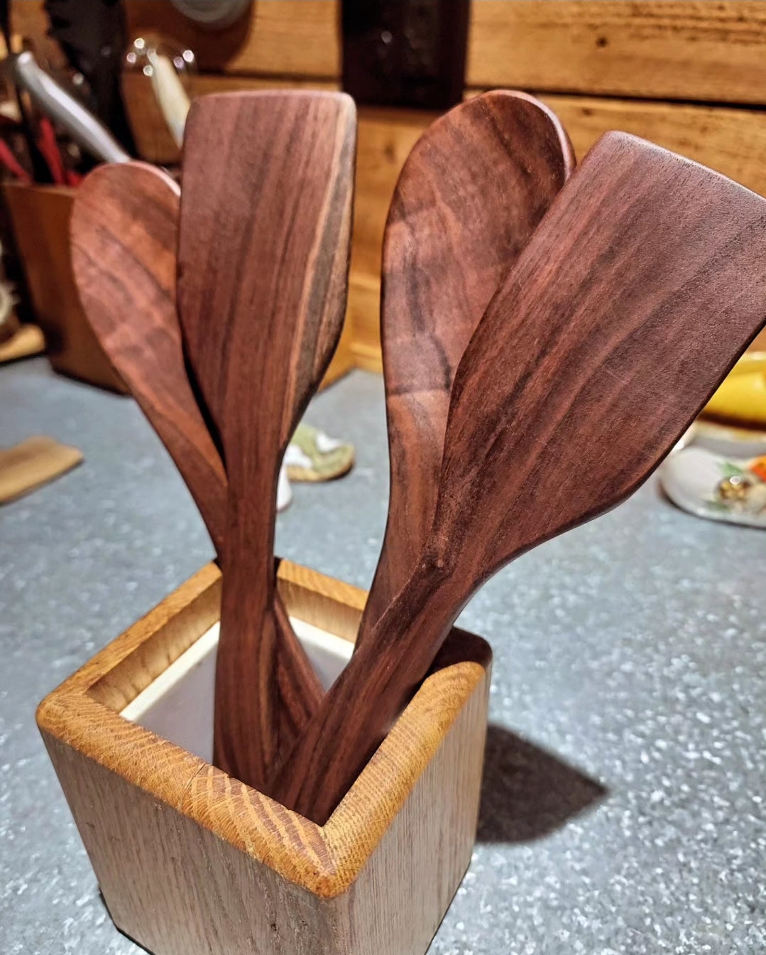 Hardwood Spoon and Spatula set
