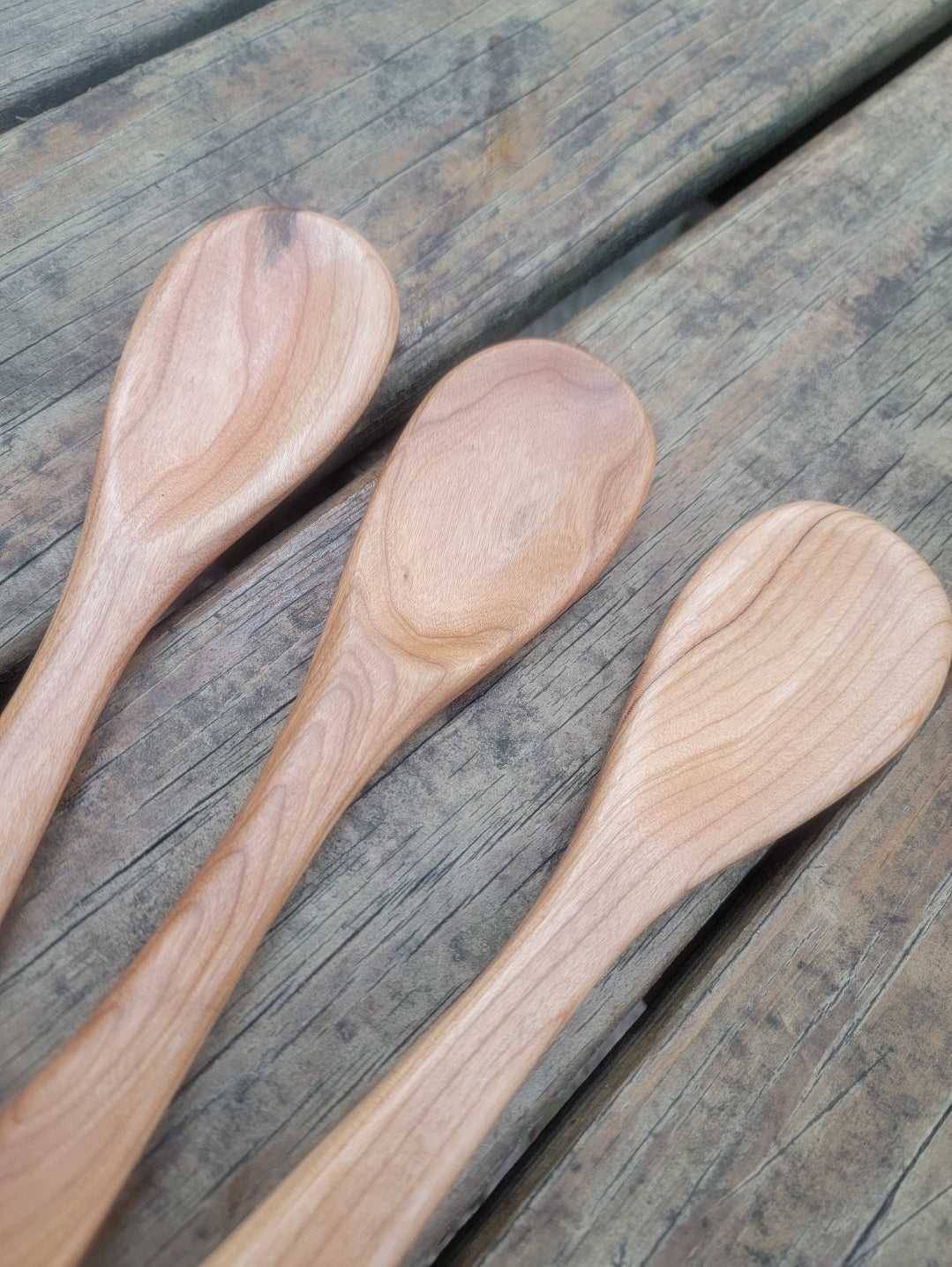 Solid Cherry Wood Spoon