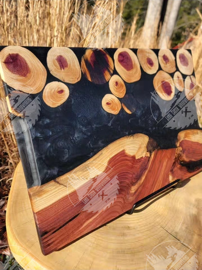 Cedar Resin Charcuterie Board