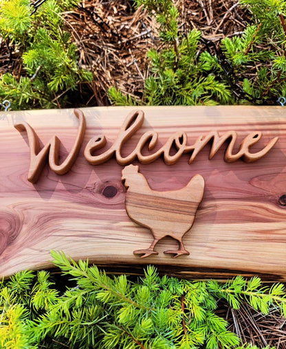 Welcome Sign Chicken