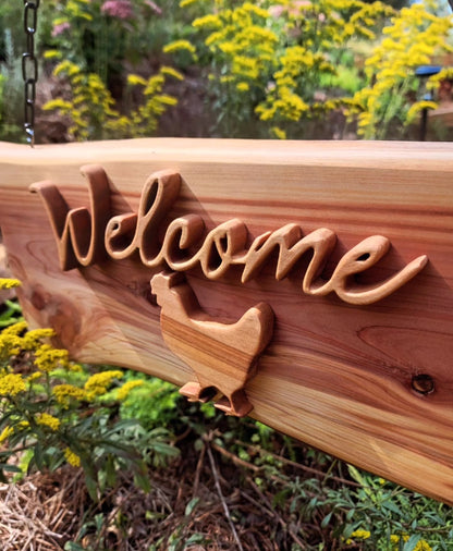 Welcome Sign Chicken