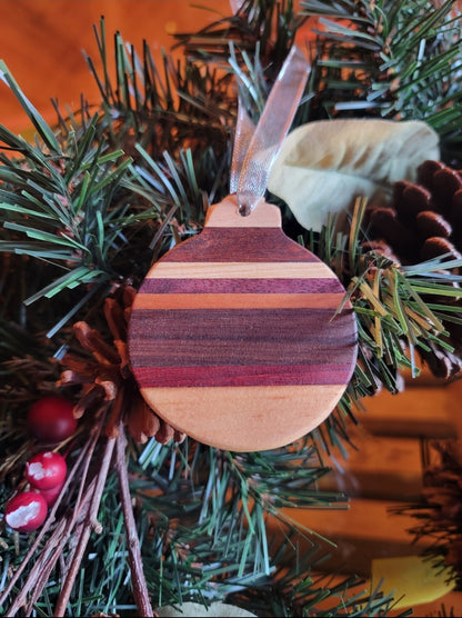 Ornaments Exotic Wood Round