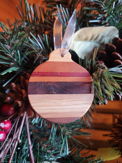 Ornaments Exotic Wood Round
